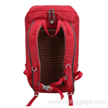 Red Travel Bag Backpack Hiking Gear School Bag